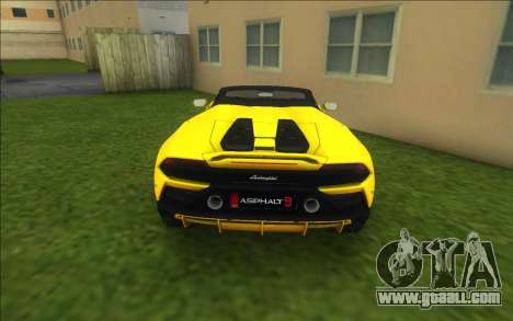 Lamborghini Huracan EVO Spyder for GTA Vice City