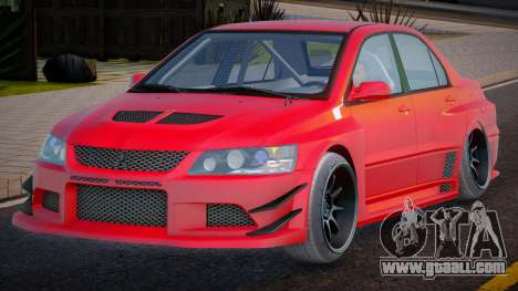 Mitsubishi Lancer Evolution Red for GTA San Andreas