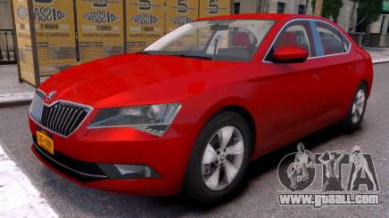 Skoda Superb III USA Plate for GTA 4