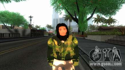 Military Girl Camouflage for GTA San Andreas