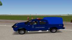 Toyota Hilux Police Car In Blue Color for GTA Vice City