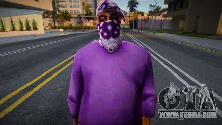 Early Beta Ballas Skin 2 for GTA San Andreas
